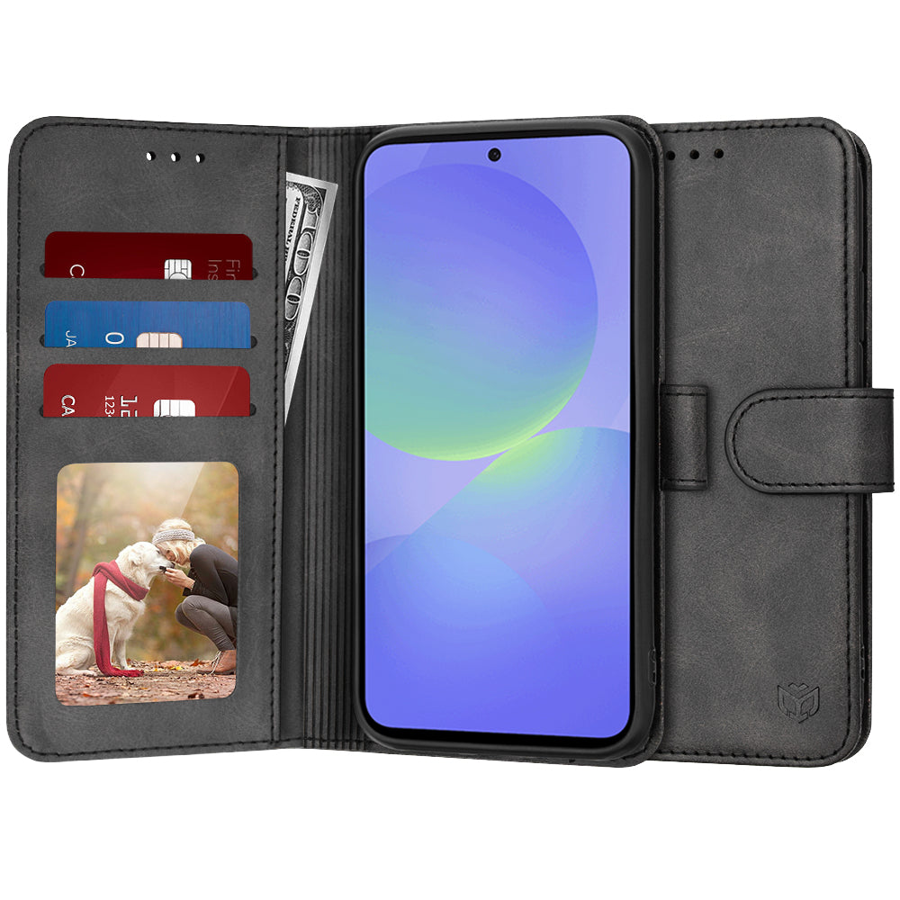 Калъф за Samsung Galaxy A36 A366, Techsuit, Diary Book, Черен