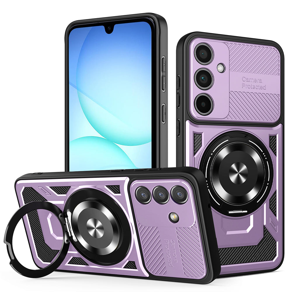 Калъф за Samsung Galaxy A37 5G, Techsuit, RuggedCam, Лилав