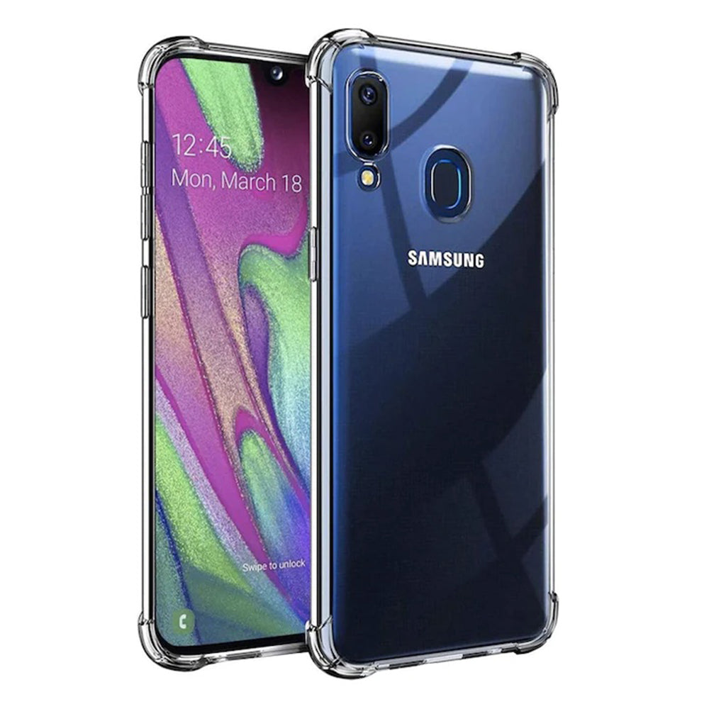 Калъф за Samsung Galaxy A40 A405, Techsuit, противоударен прозрачен, прозрачен