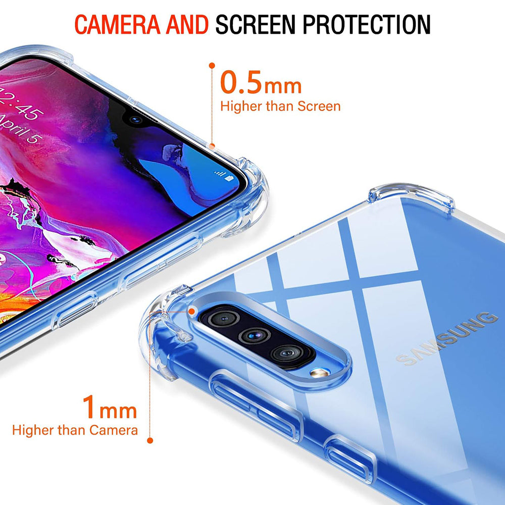 Калъф за Samsung Galaxy A50s A507 / A30s A307 / A50 A505, Techsuit, противоударен прозрачен