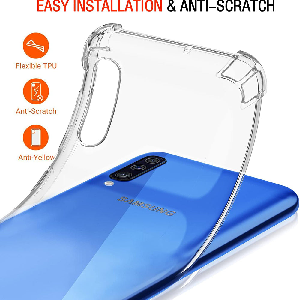 Калъф за Samsung Galaxy A50s A507 / A30s A307 / A50 A505, Techsuit, противоударен прозрачен