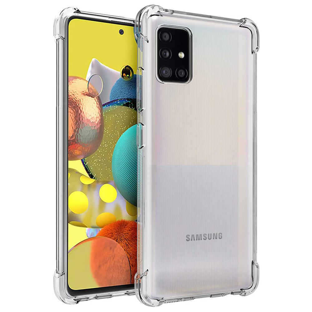 Калъф за Samsung Galaxy A51 A515, Techsuit, противоударен прозрачен, прозрачен