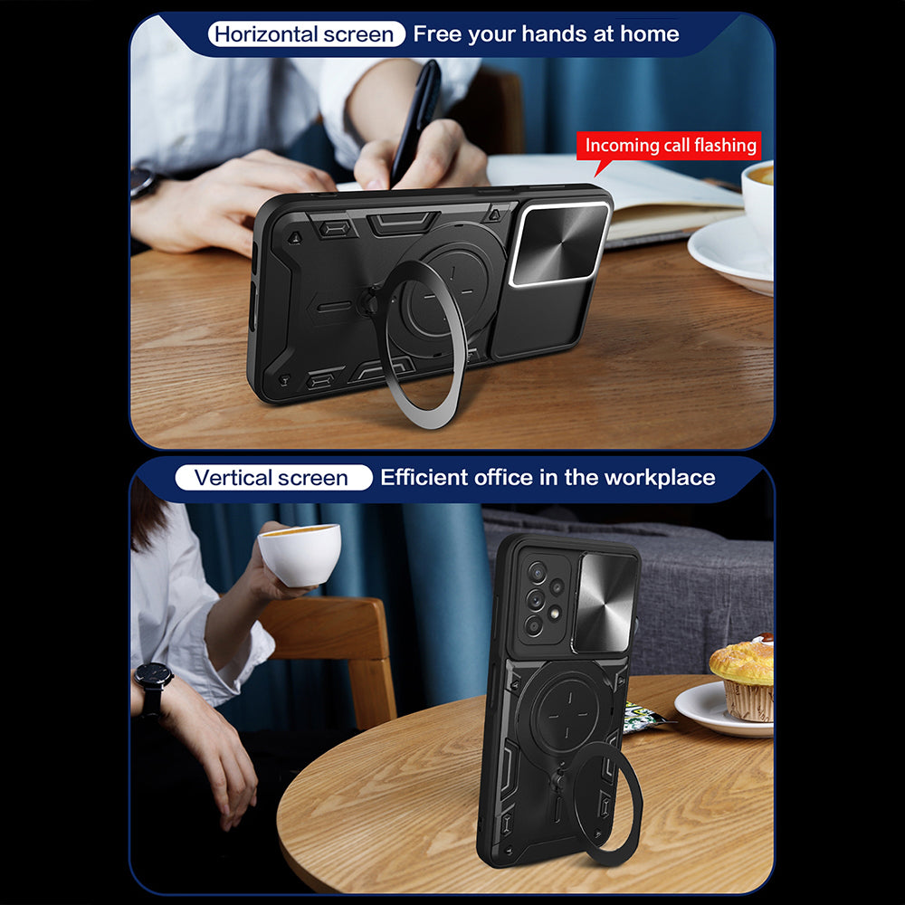 Калъф за Samsung Galaxy A52s 5G A528 / A52 5G A526 / A52 A525, Techsuit, CamGuard Pro, Черен