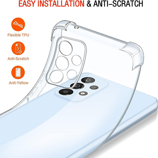 Калъф за Samsung Galaxy A53 5G A536, Techsuit, Shockproof Clear, Прозрачен