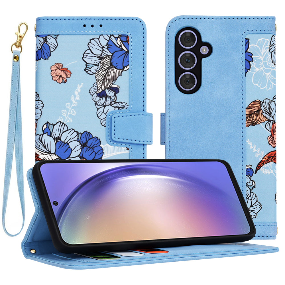 Калъф за Samsung Galaxy A54 A546, Techsuit, FlipCraft, Син
