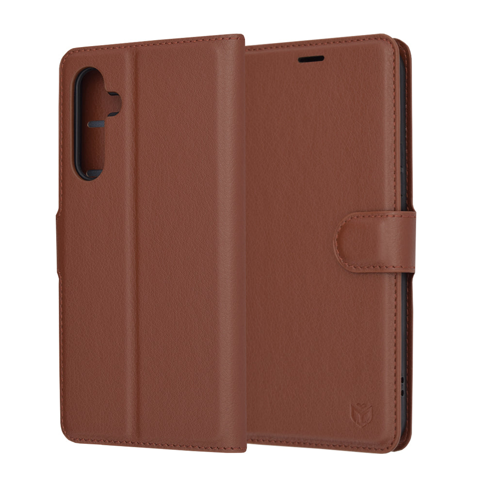 Калъф за Samsung Galaxy A54 A546, Techsuit, Leather Folio, Кафяв