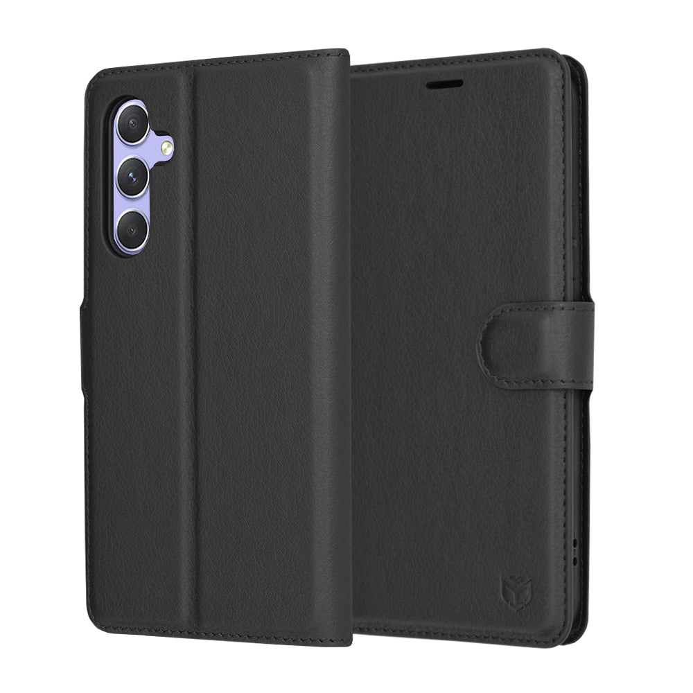 Калъф за Samsung Galaxy A54 A546, Techsuit, Leather Folio, Черен