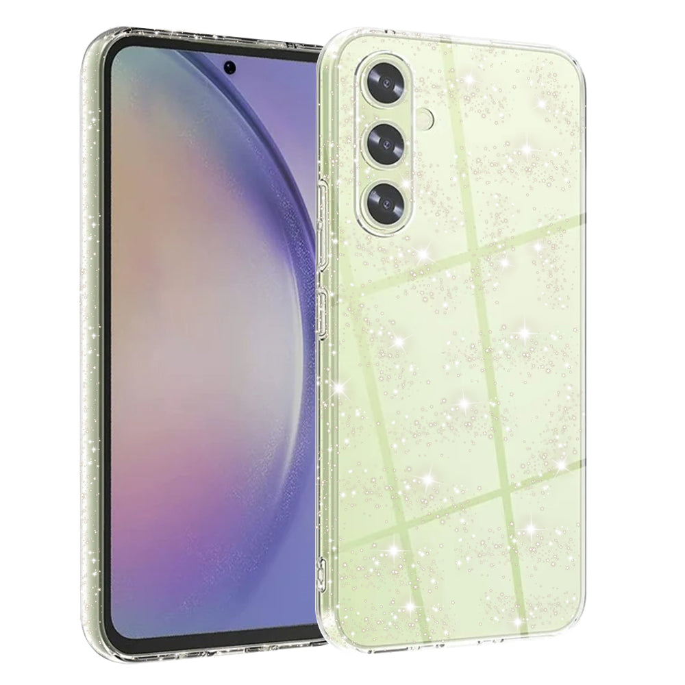 Калъф за Samsung Galaxy A54 A546, Techsuit, SparkleSkin, Прозрачен