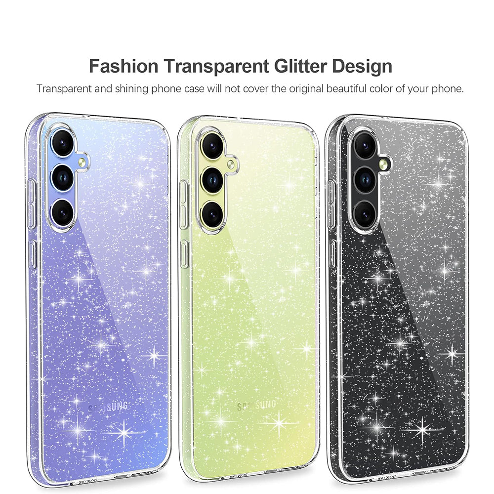 Калъф за Samsung Galaxy A54 A546, Techsuit, SparkleSkin, Прозрачен