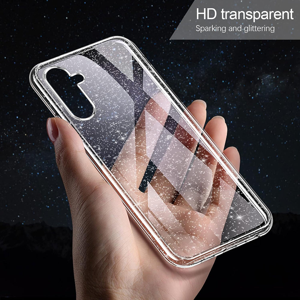 Калъф за Samsung Galaxy A54 A546, Techsuit, SparkleSkin, Прозрачен