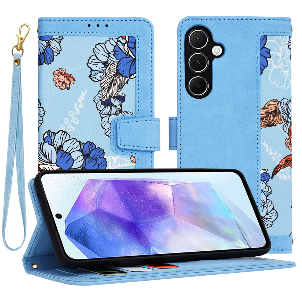 Калъф за Samsung Galaxy A55 5G A556, Techsuit, FlipCraft, Син