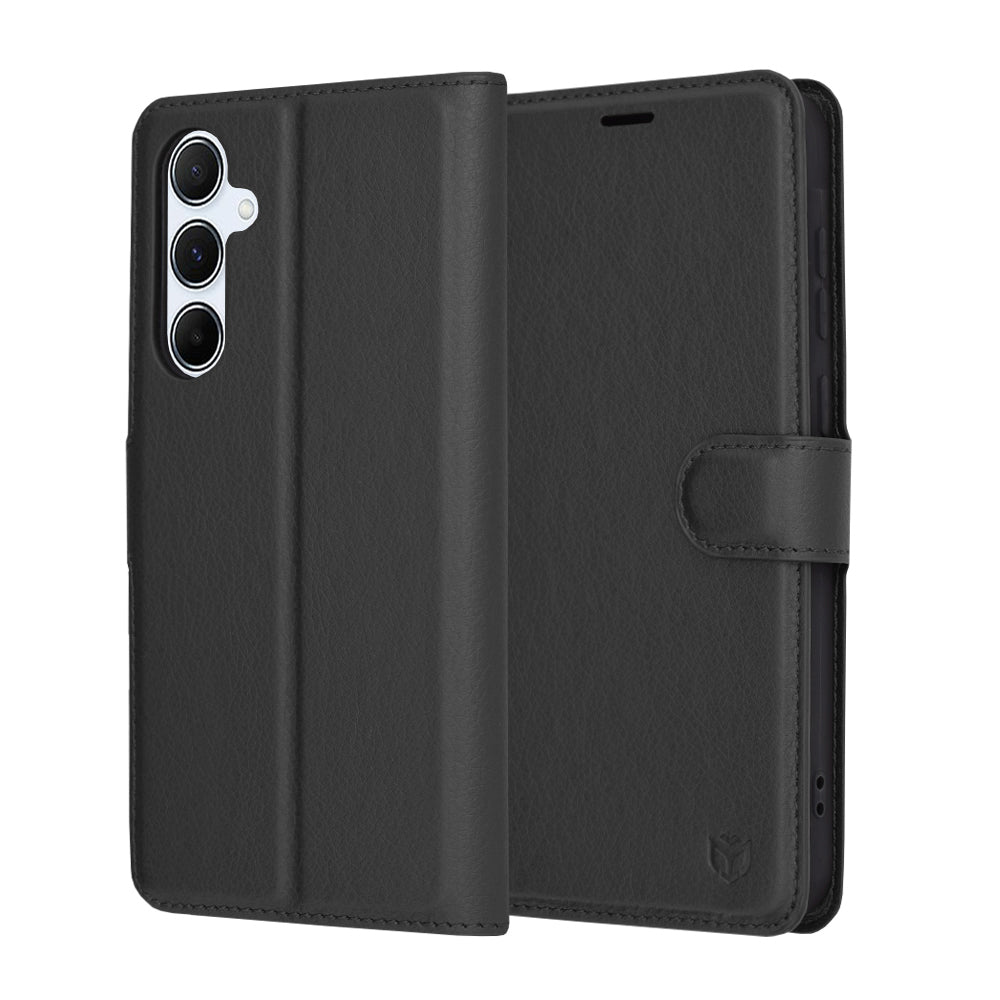 Калъф за Samsung Galaxy A55 5G A556, Techsuit, Leather Folio, Черен