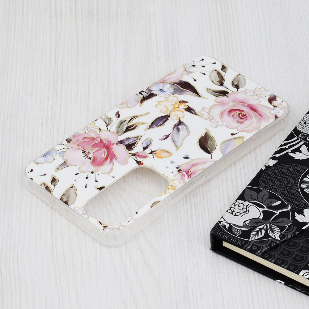 Калъф за Samsung Galaxy A55 5G A556, Techsuit, Marble, Бял
