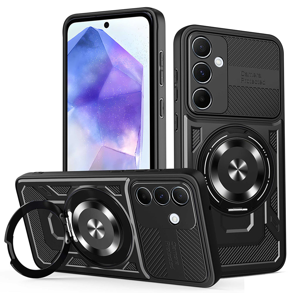 Калъф за Samsung Galaxy A55 5G A556, Techsuit, RuggedCam, Черен