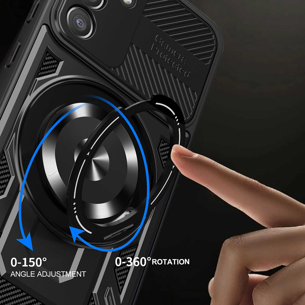 Калъф за Samsung Galaxy A55 5G A556, Techsuit, RuggedCam, Черен