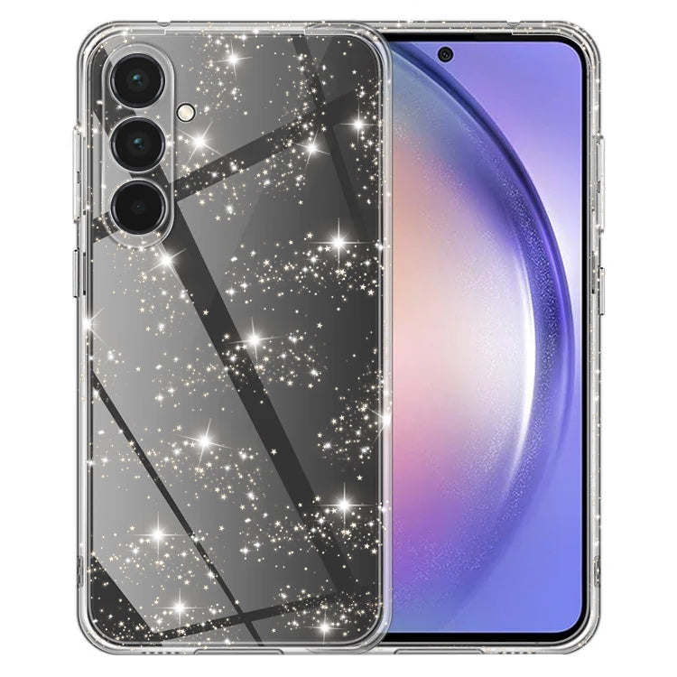 Калъф за Samsung Galaxy A55 5G A556, Techsuit, SparkleSkin, Прозрачен