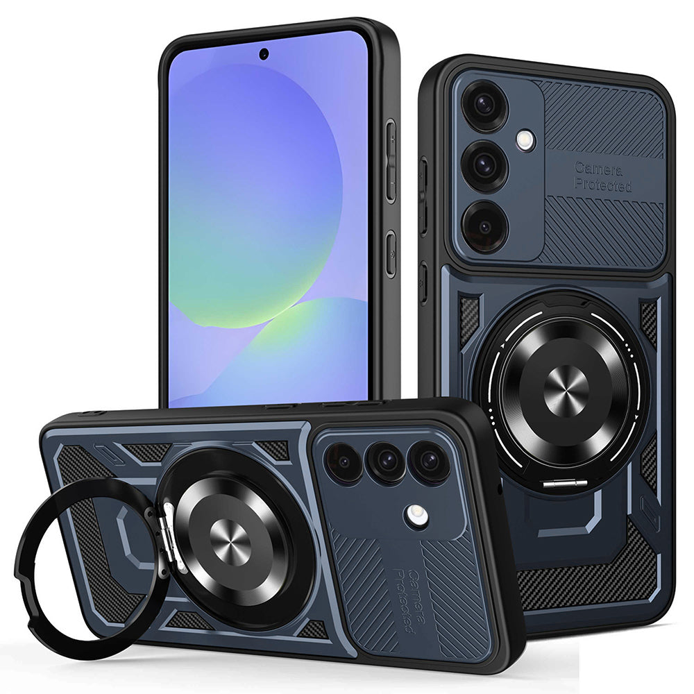 Калъф за Samsung Galaxy A56 A566 / A36 A366, Techsuit, RuggedCam, Син