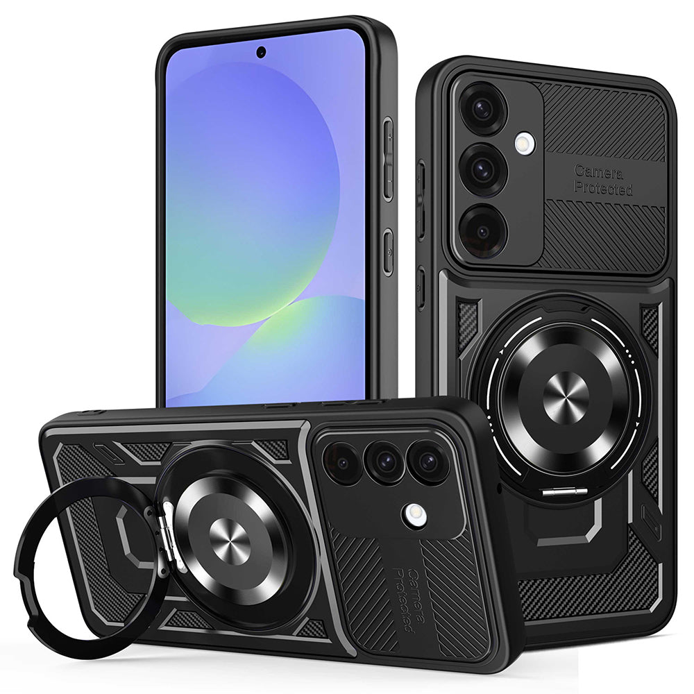 Калъф за Samsung Galaxy A56 A566 / A36 A366, Techsuit, RuggedCam, Черен