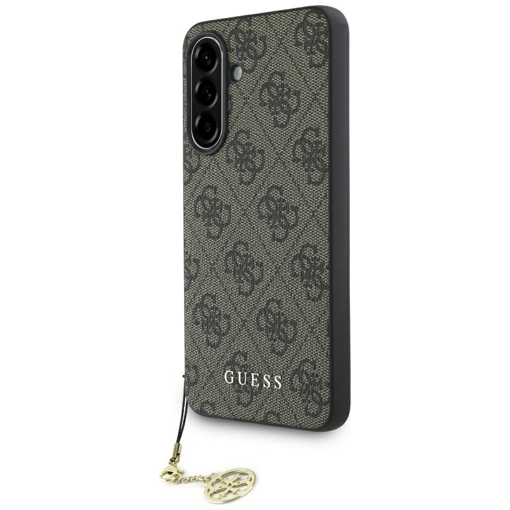 Калъф за Samsung Galaxy A56 A566, Guess, 4G Charm, Кафяв