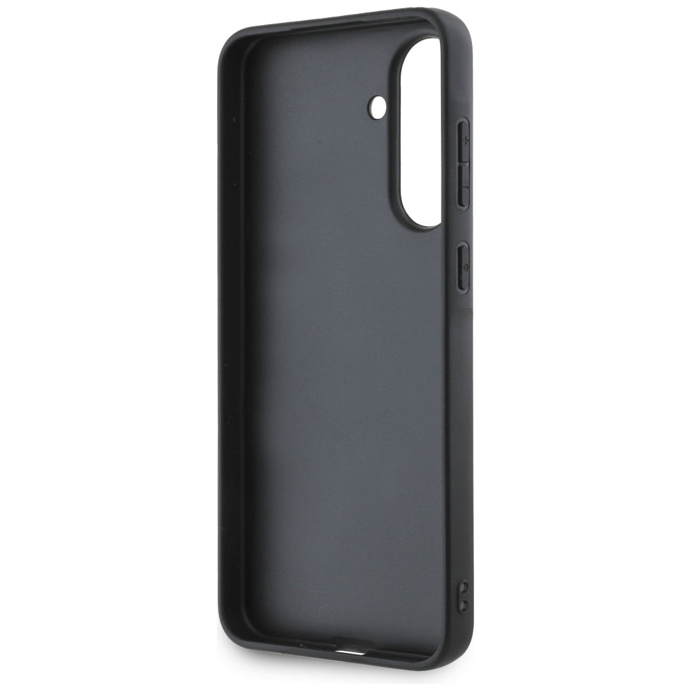Калъф за Samsung Galaxy A56 A566, Karl Lagerfeld, Saffiano Karl & Choupette Metal, Черен