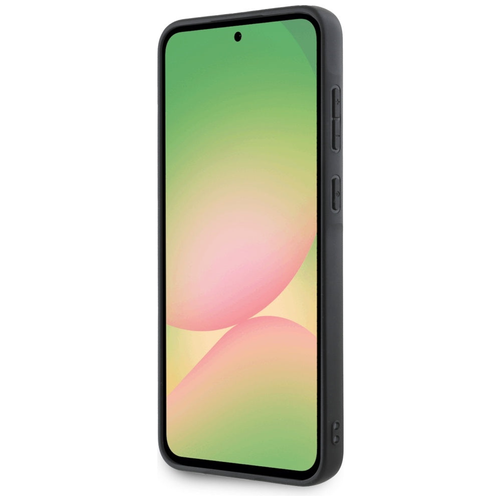 Калъф за Samsung Galaxy A56 A566, Karl Lagerfeld, Saffiano Karl & Choupette Metal, Черен