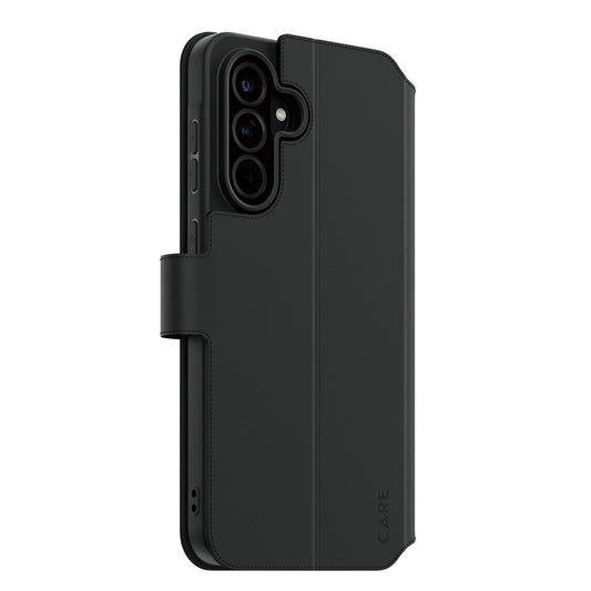 Калъф за Samsung Galaxy A56 A566, PanzerGlass, с функция за поставка и портфейл, черен