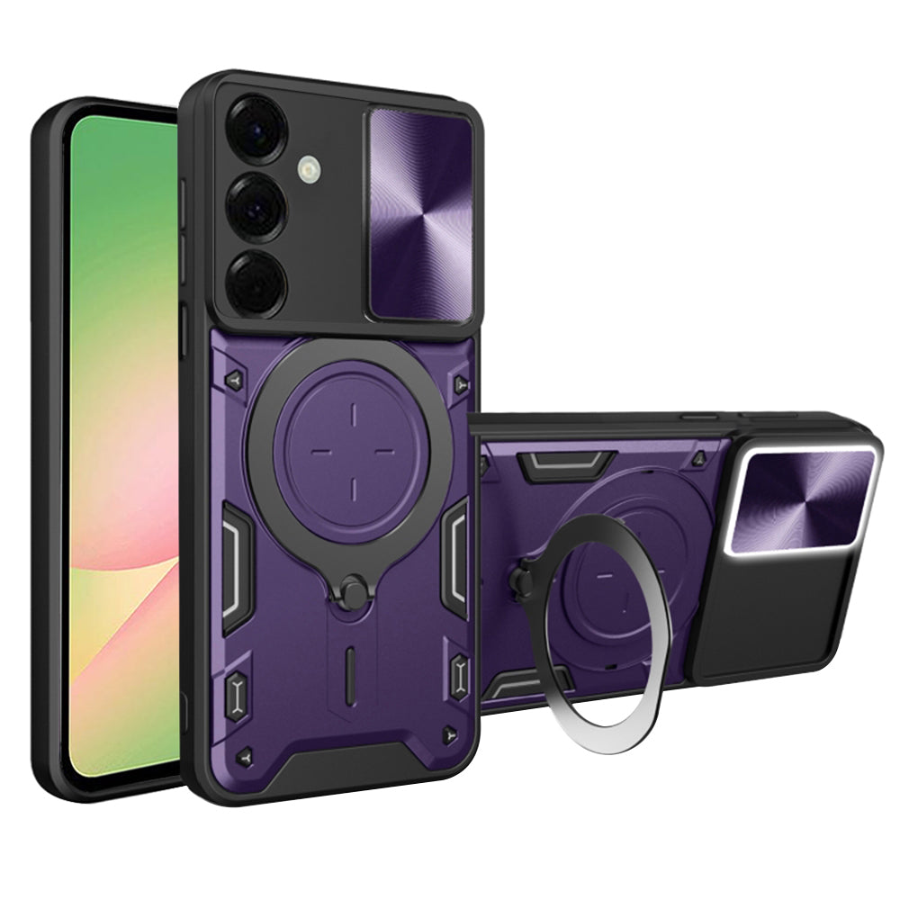 Калъф за Samsung Galaxy A56 A566, Techsuit, CamGuard Pro, Лилав