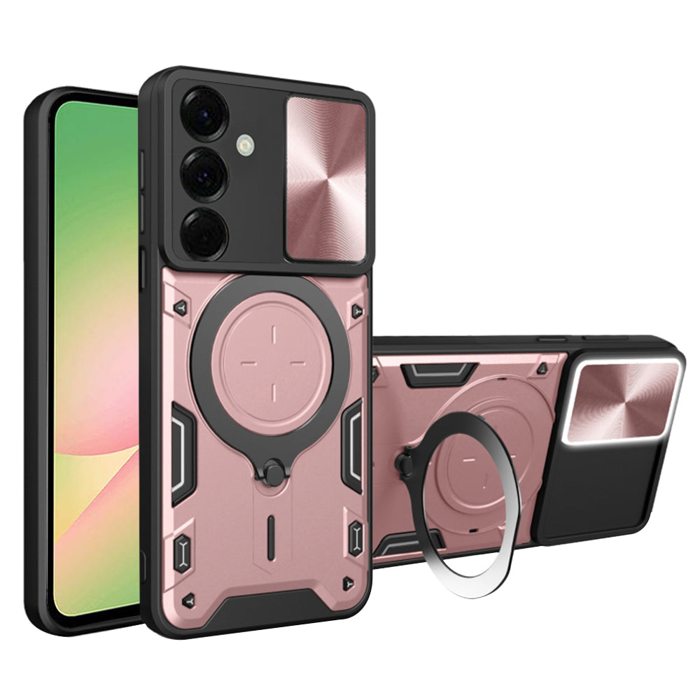 Калъф за Samsung Galaxy A56 A566, Techsuit, CamGuard Pro, Розово злато