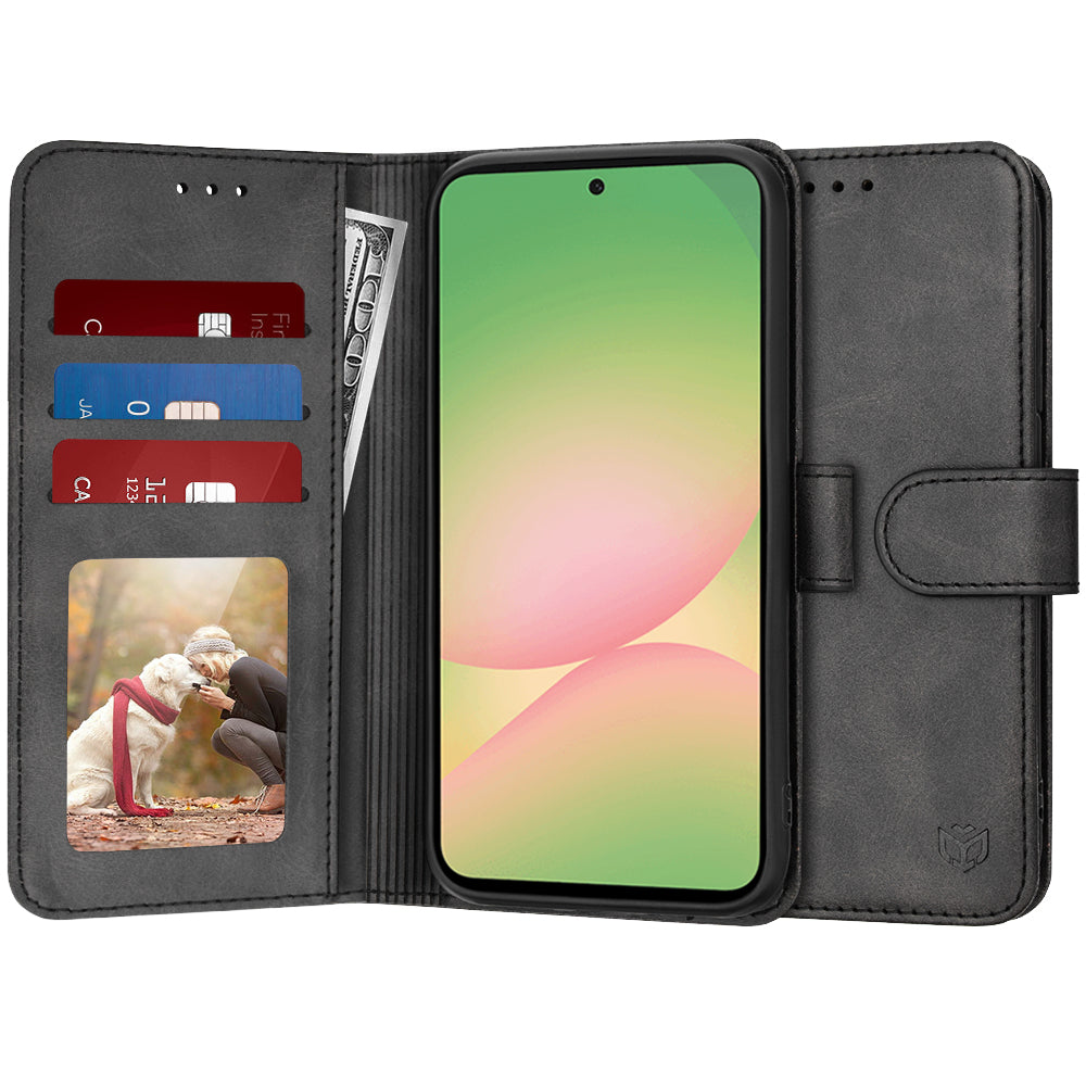 Калъф за Samsung Galaxy A56 A566, Techsuit, Diary Book, Черен