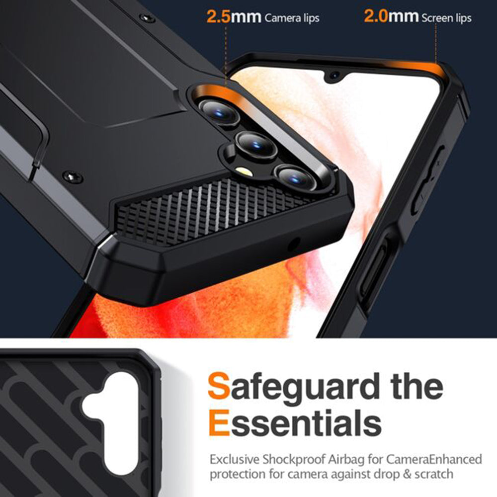 Калъф за Samsung Galaxy A56 A566, Techsuit, Hybrid Armor, Черен