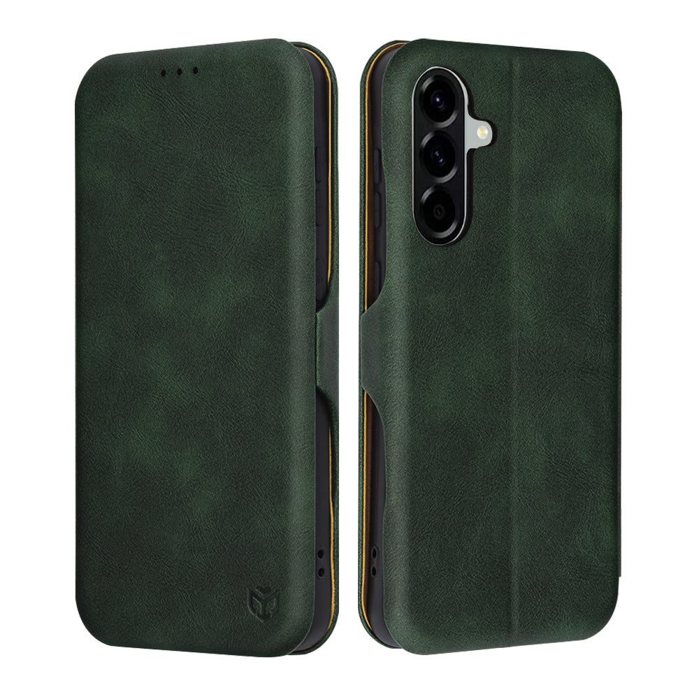 Калъф за Samsung Galaxy A56 A566, Techsuit, Safe Wallet Plus, Зелен