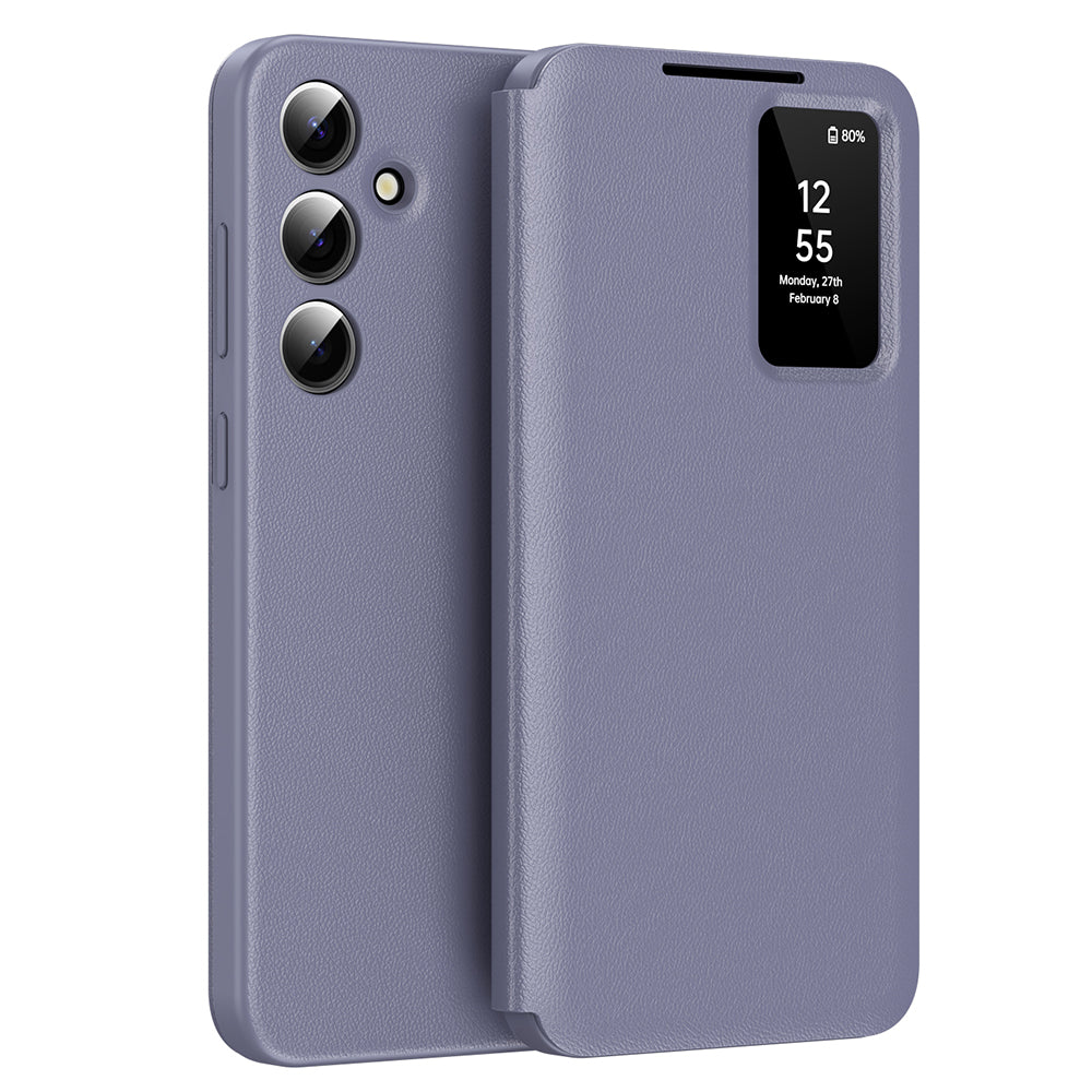 Калъф за Samsung Galaxy A56 A566, Techsuit, SmartView, Лилав