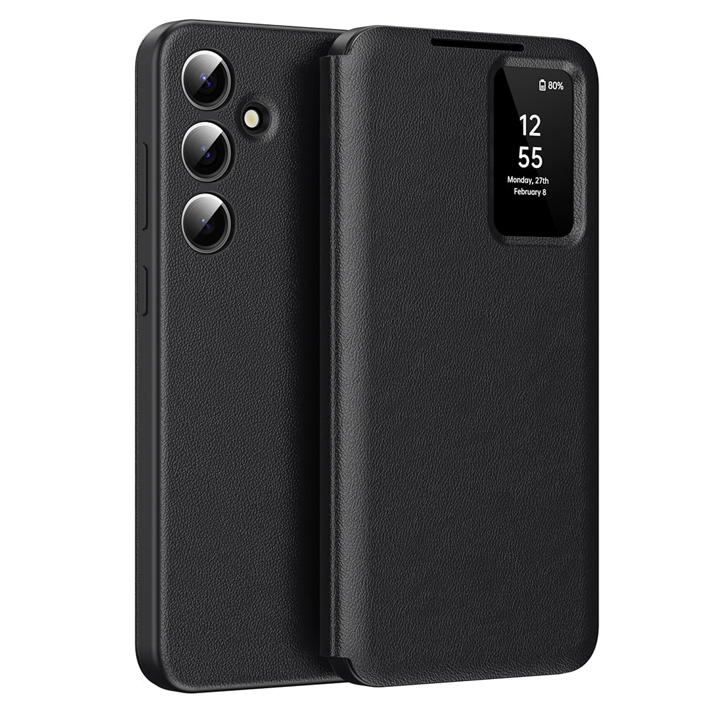 Калъф за Samsung Galaxy A56 A566, Techsuit, SmartView, Черен