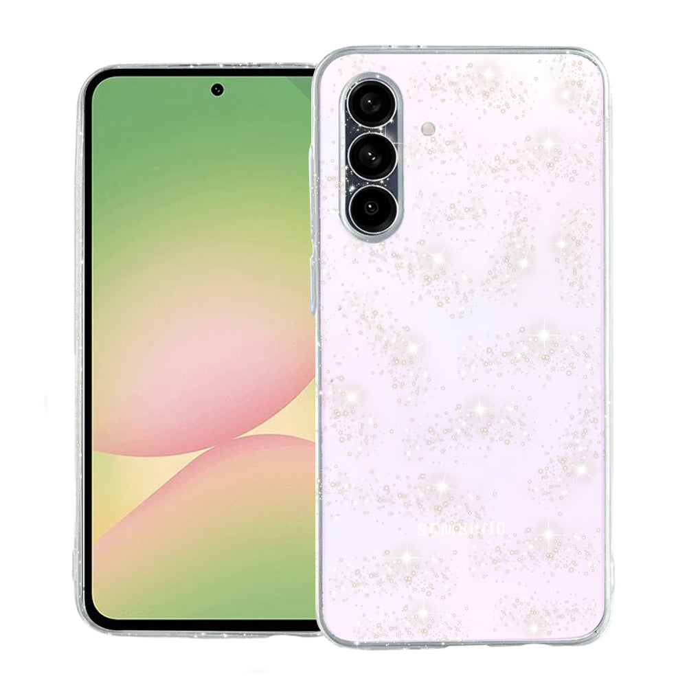 Калъф за Samsung Galaxy A56 A566, Techsuit, SparkleSkin, Прозрачен