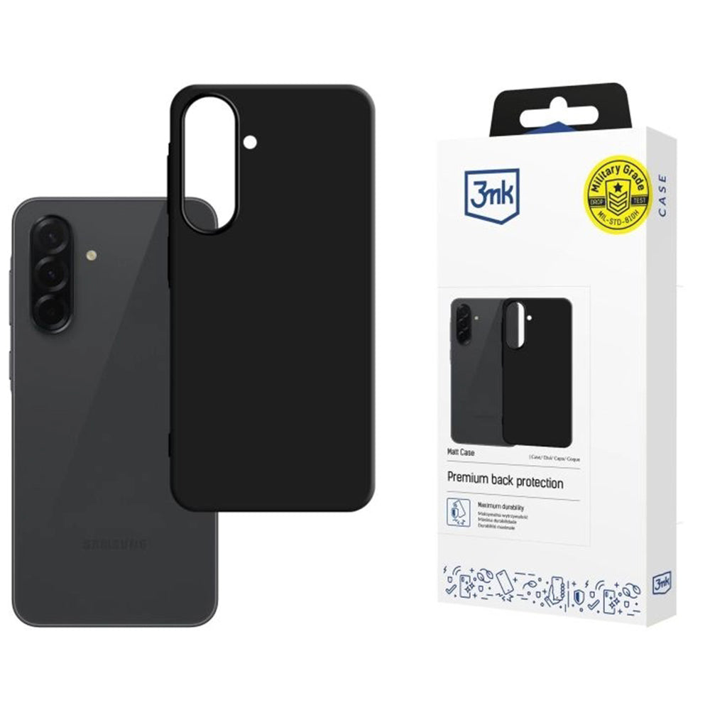 Калъф за Samsung Galaxy A57 5G, 3MK, Мат Черен