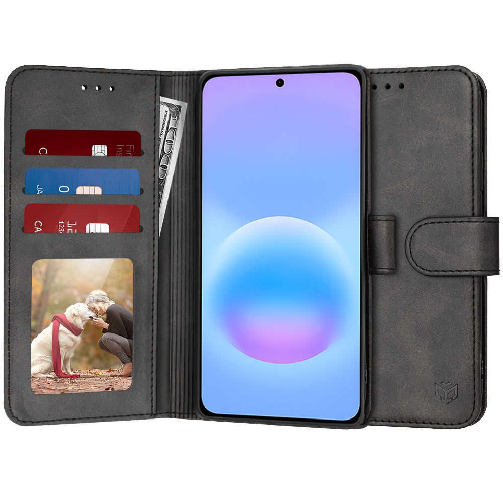 Калъф за Samsung Galaxy A57 5G, Techsuit, Diary Book, Черен