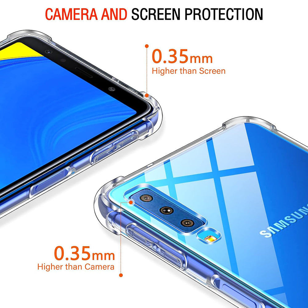 Калъф за Samsung Galaxy A7 (2018) A750, Techsuit, Shockproof Clear, Прозрачен