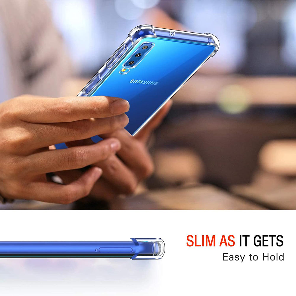 Калъф за Samsung Galaxy A7 (2018) A750, Techsuit, Shockproof Clear, Прозрачен
