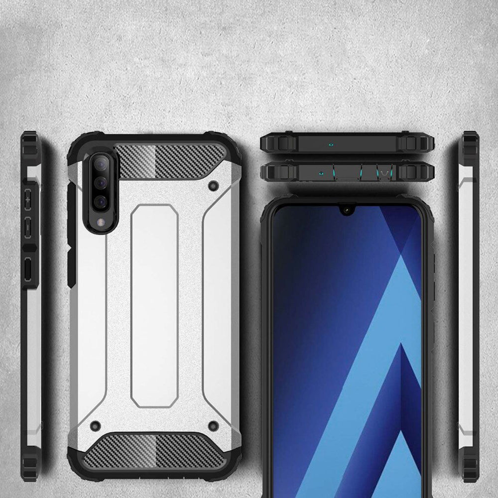 Калъф за Samsung Galaxy A70s A707 / A70 A705, Techsuit, Hybrid Armor, Черен