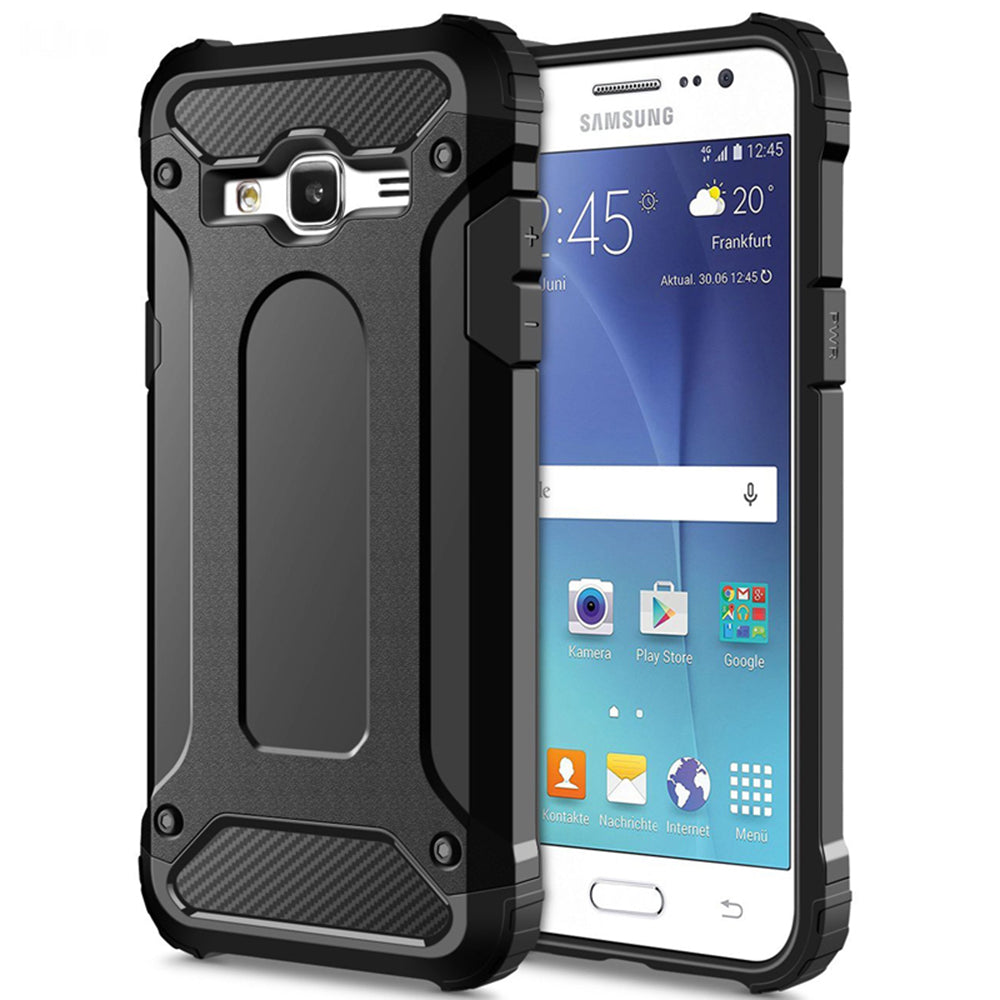 Калъф за Samsung Galaxy J5 J500, Techsuit, Hybrid Armor, Черен