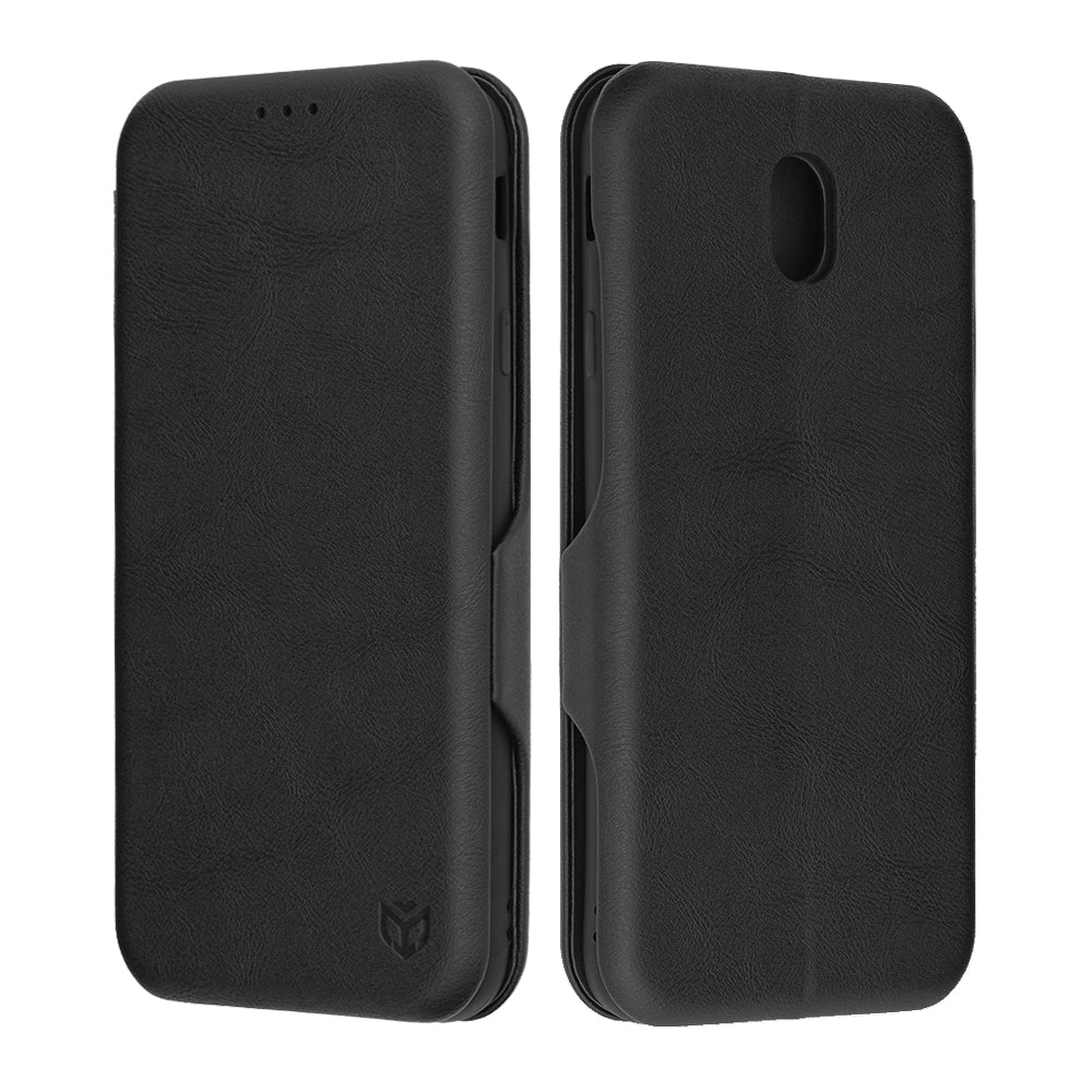 Калъф за Samsung Galaxy J7 (2017) J730, Techsuit, Safe Wallet Plus, Черен