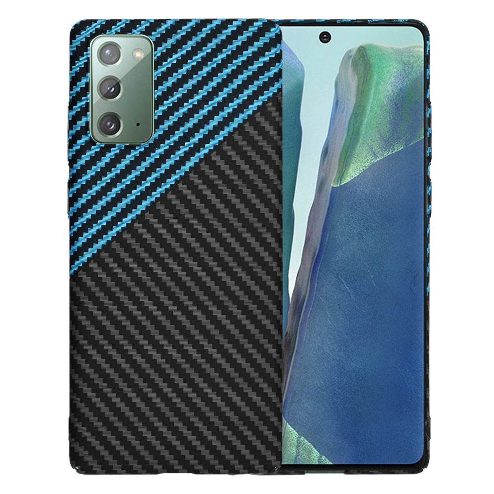 Калъф за Samsung Galaxy Note 20 5G N981 / Note 20 N980, Techsuit, Carbonite FiberShell, Черно Синьо