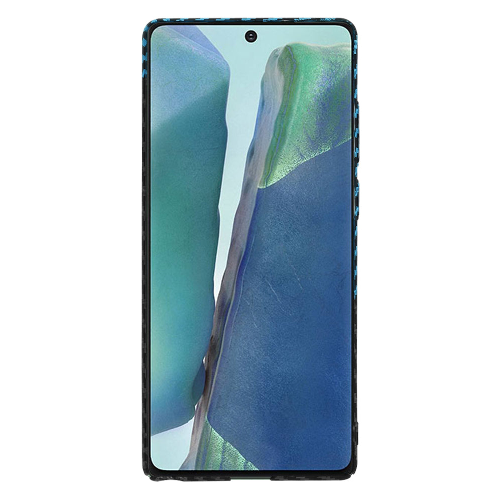 Калъф за Samsung Galaxy Note 20 5G N981 / Note 20 N980, Techsuit, Carbonite FiberShell, Черно Синьо