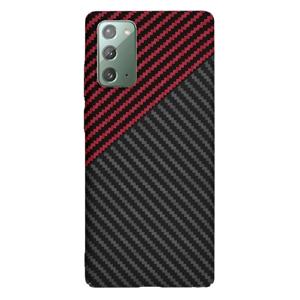 Калъф за Samsung Galaxy Note 20 5G N981 / Note 20 N980, Techsuit, Carbonite FiberShell, Черно Червен