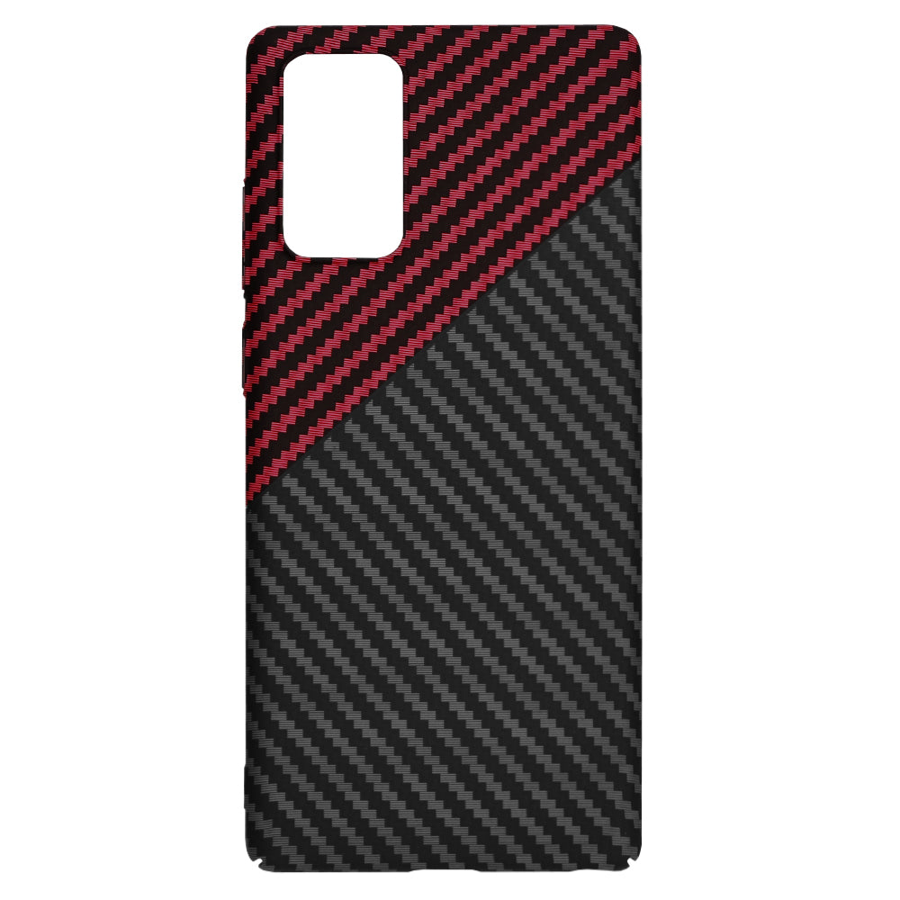 Калъф за Samsung Galaxy Note 20 5G N981 / Note 20 N980, Techsuit, Carbonite FiberShell, Черно Червен