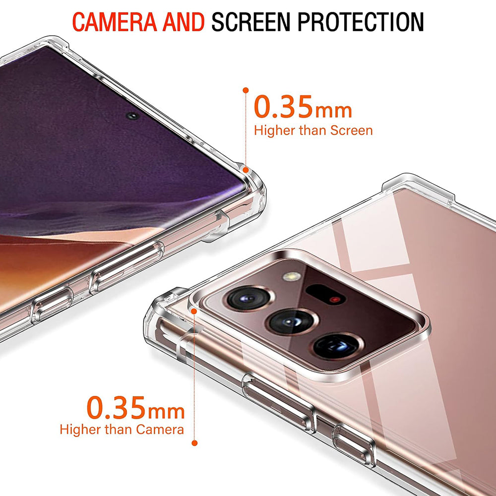 Калъф за Samsung Galaxy Note 20 Ultra 5G N986 / Note 20 Ultra N985, Techsuit, противоударен прозрачен, прозрачен