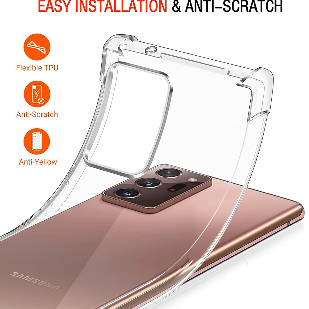 Калъф за Samsung Galaxy Note 20 Ultra 5G N986 / Note 20 Ultra N985, Techsuit, противоударен прозрачен, прозрачен