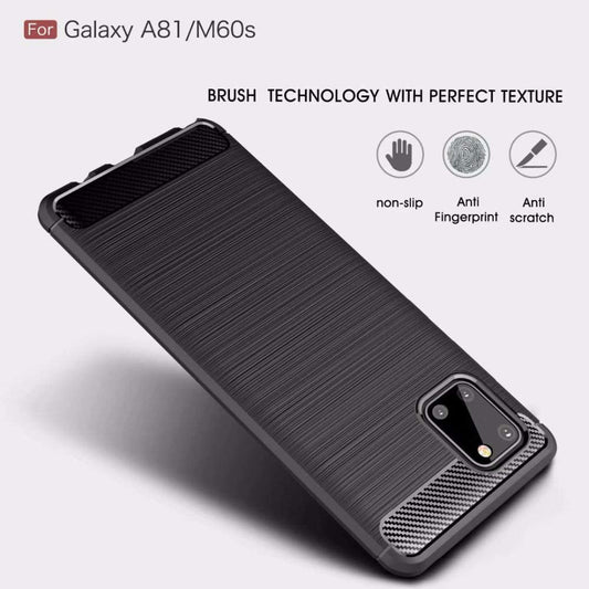 Калъф за Samsung Galaxy Note10 Lite N770, Techsuit, Карбон, Черен
