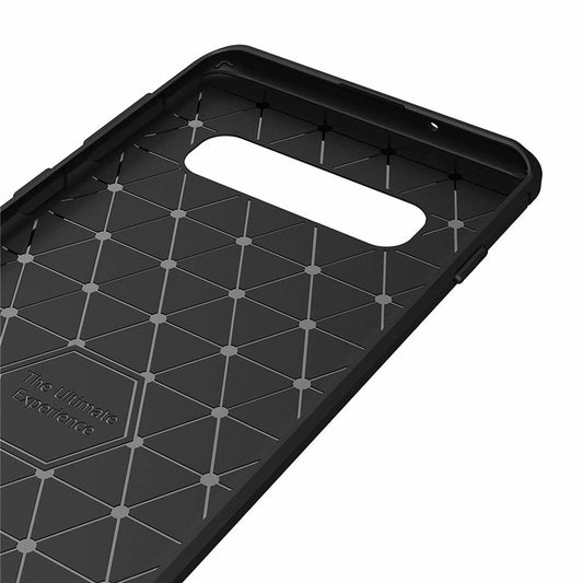 Калъф за Samsung Galaxy S10 G973, Techsuit, Карбон, Черен