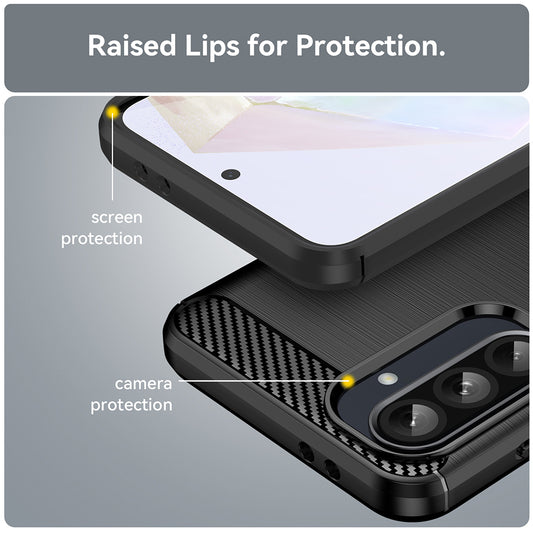 Калъф за Samsung Galaxy S10e G970, Techsuit, Карбон, Черен